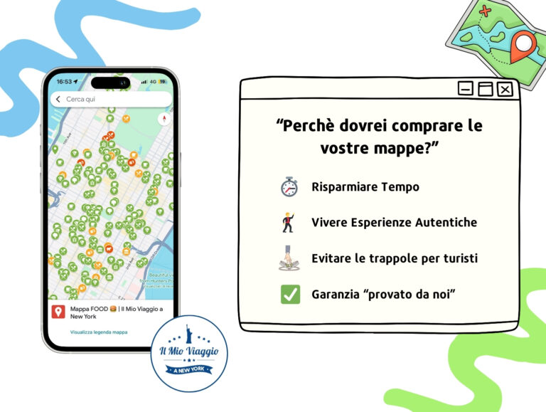 Mappa di New York con Attrazioni